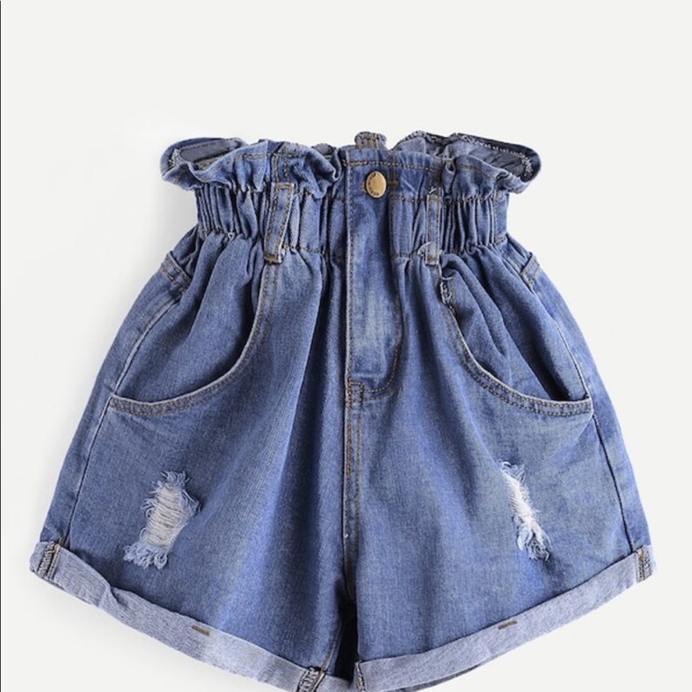 Ruffled top shorts